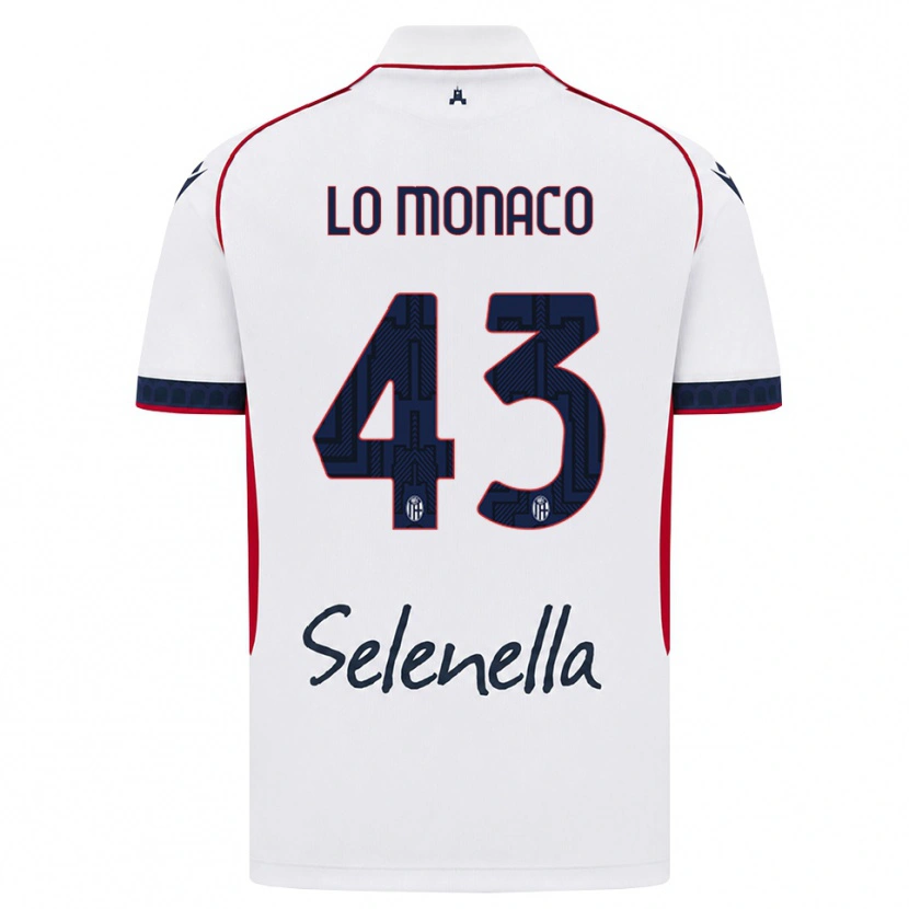 Danxen Barn Luca Lo Monaco #43 Hvit Rød Kongeblå Bortetrøye Drakt Trøye 2026/27 Skjorter T-Skjorte