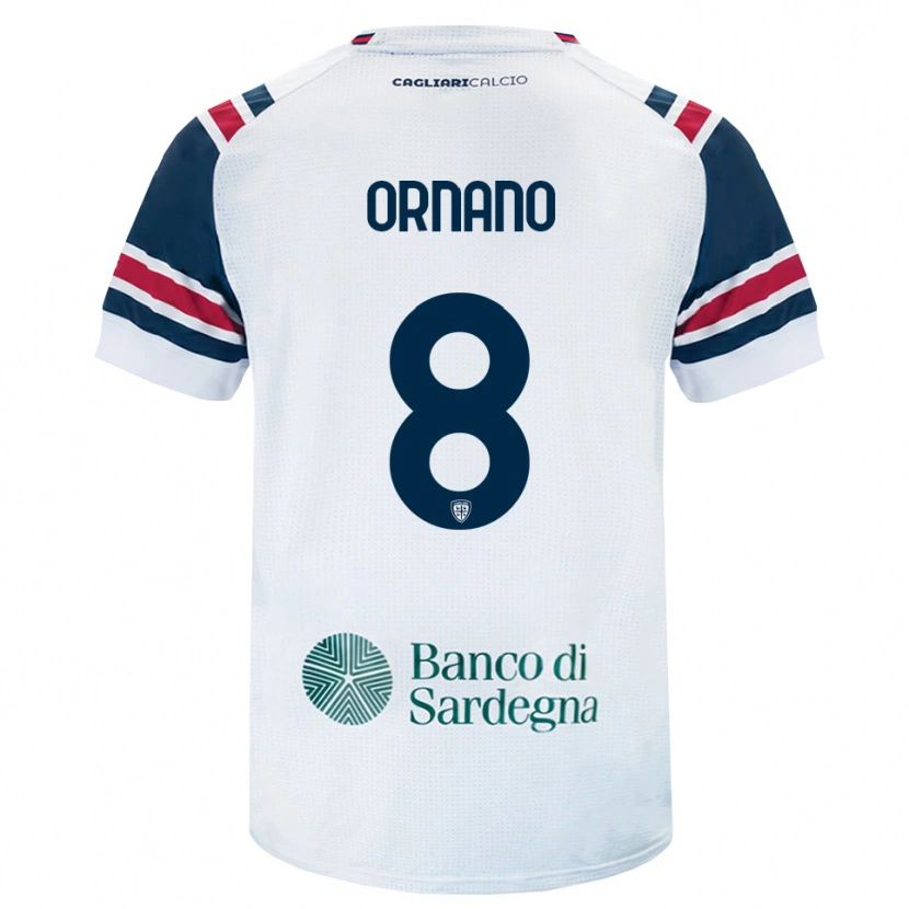 Danxen Barn Marco Ornano #8 Hvit Rød Grønn Bortetrøye Drakt Trøye 2026/27 Skjorter T-Skjorte