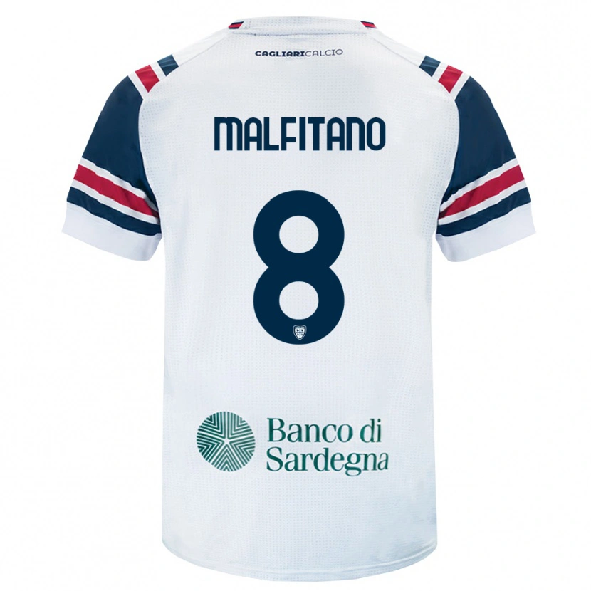 Danxen Barn Roberto Malfitano #8 Hvit Rød Grønn Bortetrøye Drakt Trøye 2026/27 Skjorter T-Skjorte