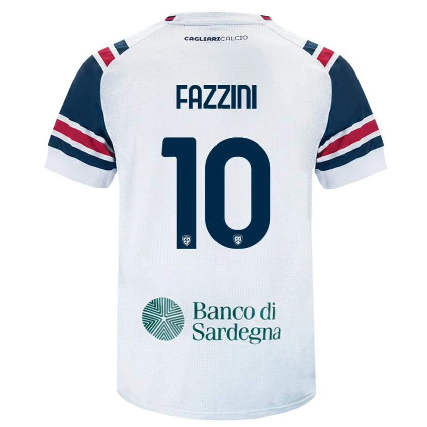 Danxen Barn Jacopo Fazzini #10 Hvit Rød Grønn Bortetrøye Drakt Trøye 2026/27 Skjorter T-Skjorte