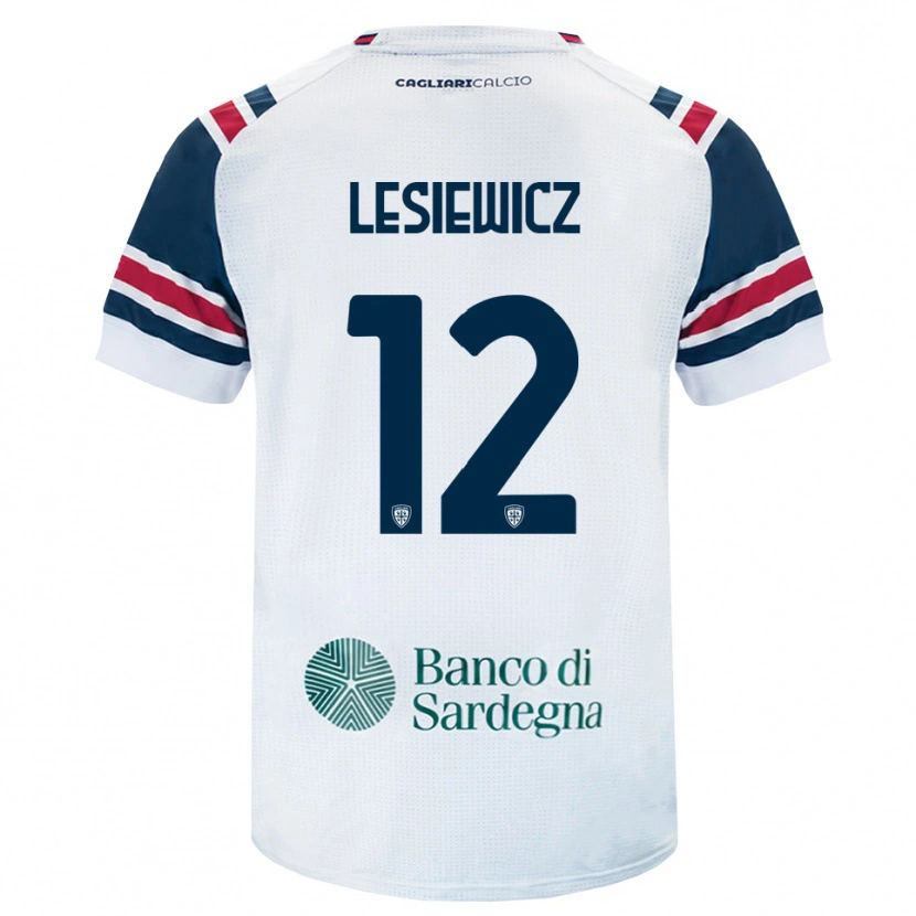 Danxen Barn Mateusz Lesiewicz #12 Hvit Rød Grønn Bortetrøye Drakt Trøye 2026/27 Skjorter T-Skjorte