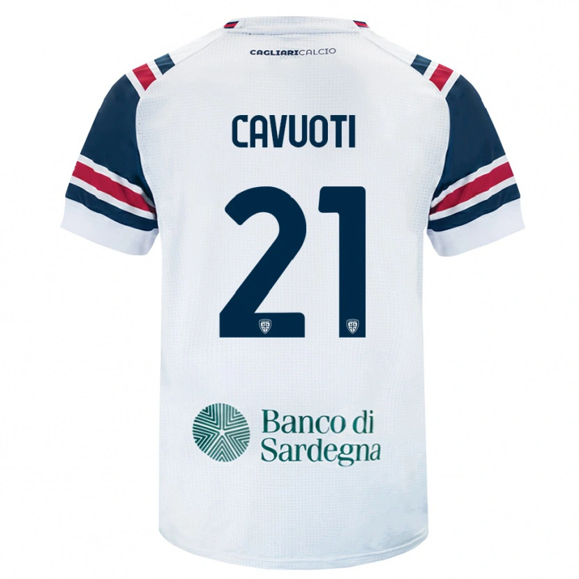 Danxen Barn Nicolò Cavuoti #21 Hvit Rød Grønn Bortetrøye Drakt Trøye 2026/27 Skjorter T-Skjorte