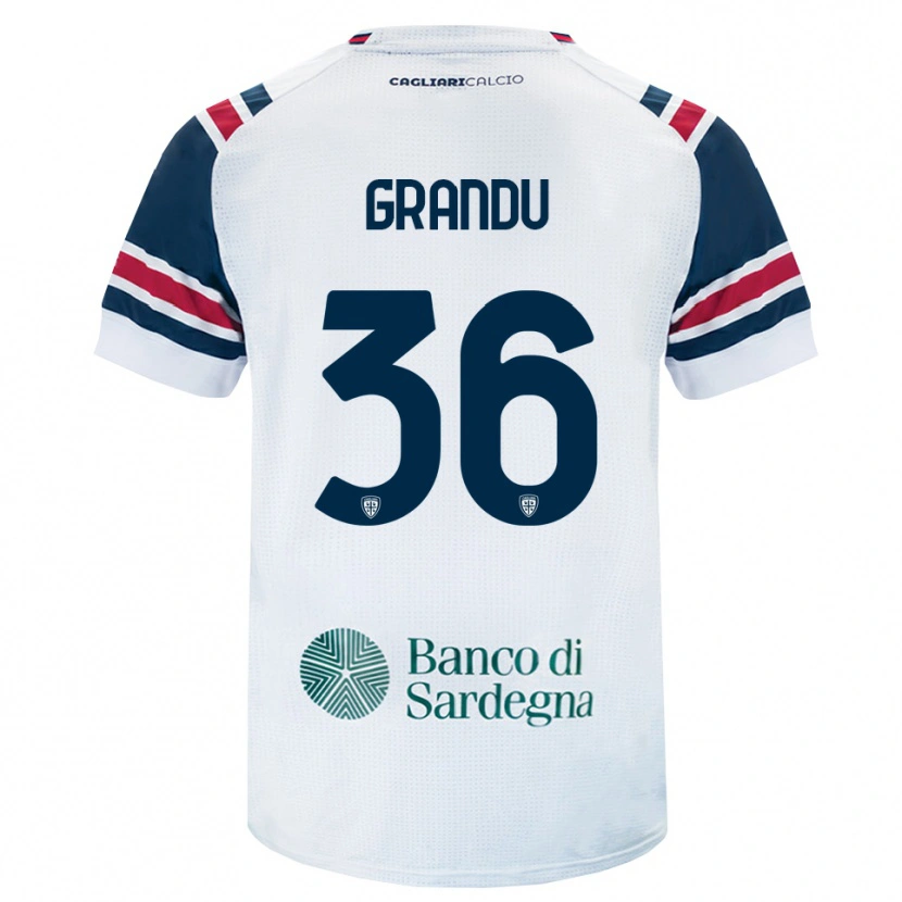 Danxen Barn Nicola Grandu #36 Hvit Rød Grønn Bortetrøye Drakt Trøye 2026/27 Skjorter T-Skjorte
