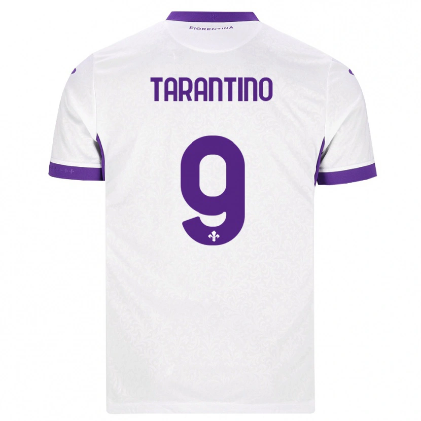Danxen Barn Jacopo Tarantino #9 Hvit Lilla Bortetrøye Drakt Trøye 2026/27 Skjorter T-Skjorte