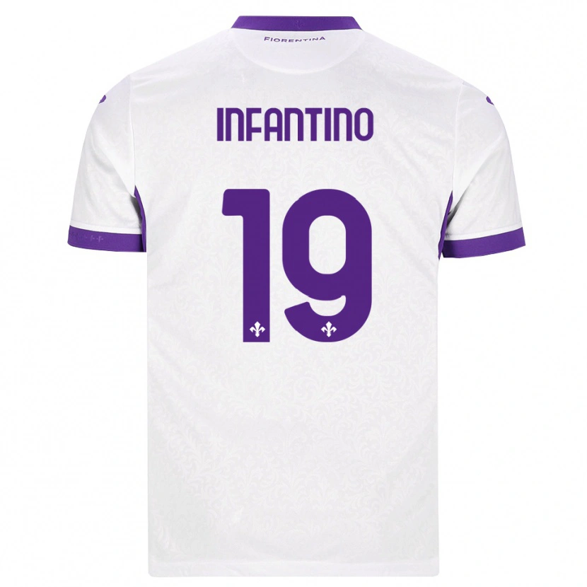 Danxen Barn Gino Infantino #19 Hvit Lilla Bortetrøye Drakt Trøye 2026/27 Skjorter T-Skjorte