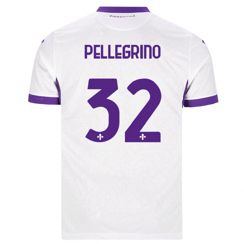Danxen Barn Mateo Pellegrino #32 Hvit Lilla Bortetrøye Drakt Trøye 2026/27 Skjorter T-Skjorte