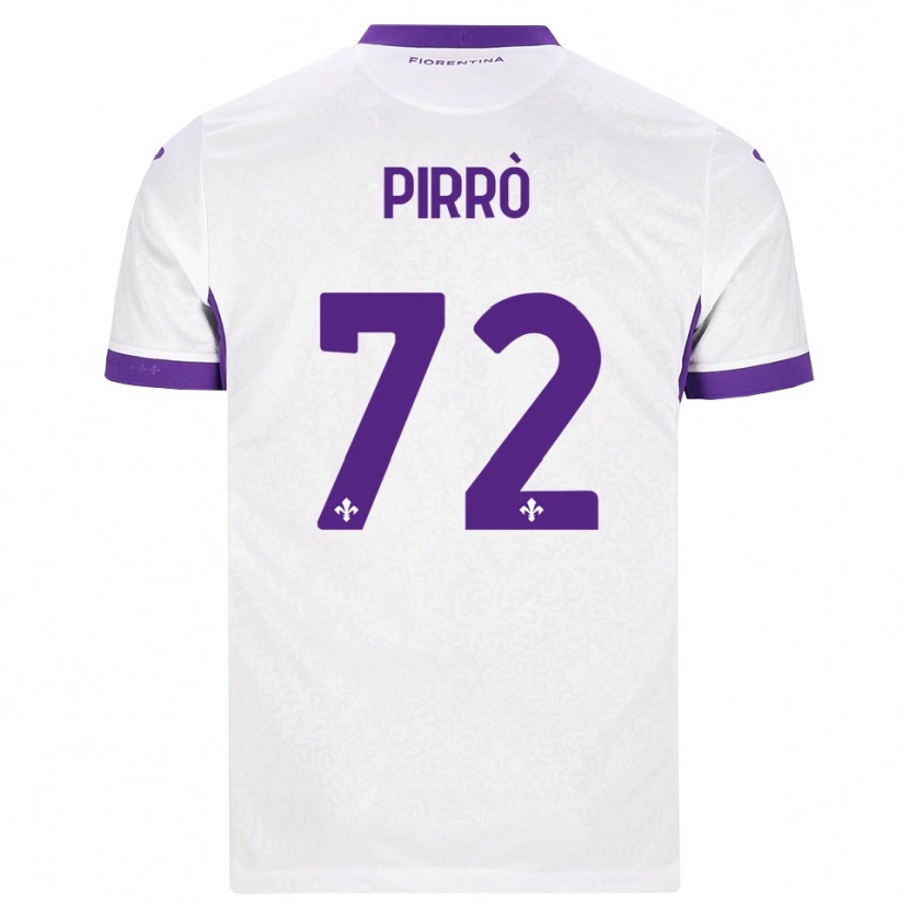 Danxen Barn Antonio Pirrò #72 Hvit Lilla Bortetrøye Drakt Trøye 2026/27 Skjorter T-Skjorte