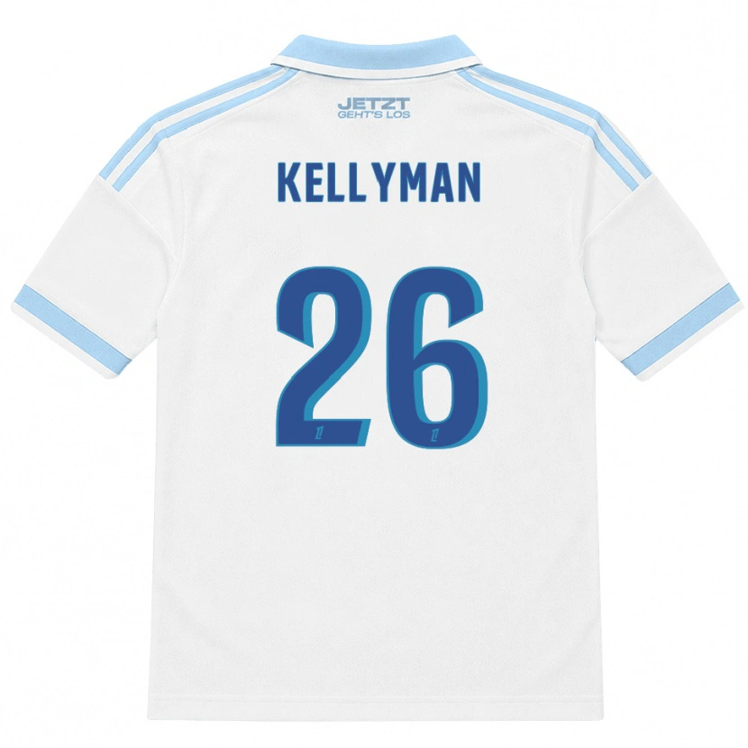 Danxen Mann Omari Kellyman #26 Lys Himmelblå Hvit Rød Bortetrøye Drakt Trøye 2026/27 Skjorter T-Skjorte