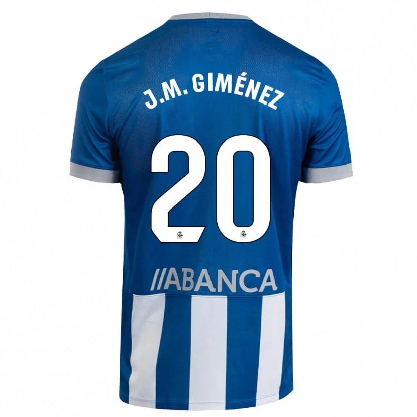Danxen Mann José María Giménez #20 Blå Grå Hvit Hjemmetrøye Drakt Trøye 2026/27 Skjorter T-Skjorte