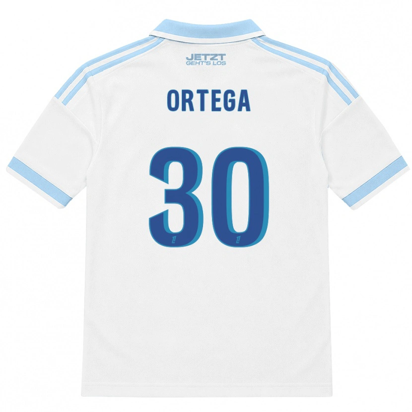 Danxen Mann Jacobo Ortega #30 Lys Himmelblå Hvit Rød Bortetrøye Drakt Trøye 2026/27 Skjorter T-Skjorte
