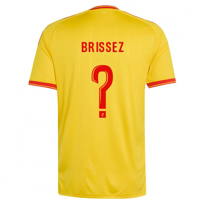 Danxen Mann Baptiste Brissez #0 Gull Oransje Rød Hjemmetrøye Drakt Trøye 2026/27 Skjorter T-Skjorte