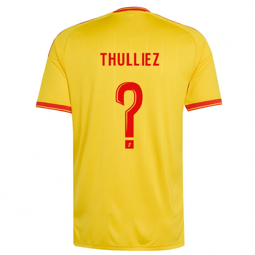 Danxen Mann Lucie Thulliez #0 Gull Oransje Rød Hjemmetrøye Drakt Trøye 2026/27 Skjorter T-Skjorte