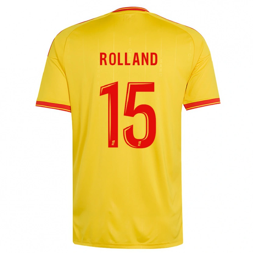 Danxen Mann Paul Rolland #15 Gull Oransje Rød Hjemmetrøye Drakt Trøye 2026/27 Skjorter T-Skjorte