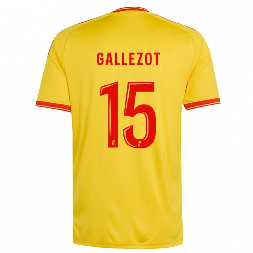 Danxen Mann Tim Gallezot #15 Gull Oransje Rød Hjemmetrøye Drakt Trøye 2026/27 Skjorter T-Skjorte
