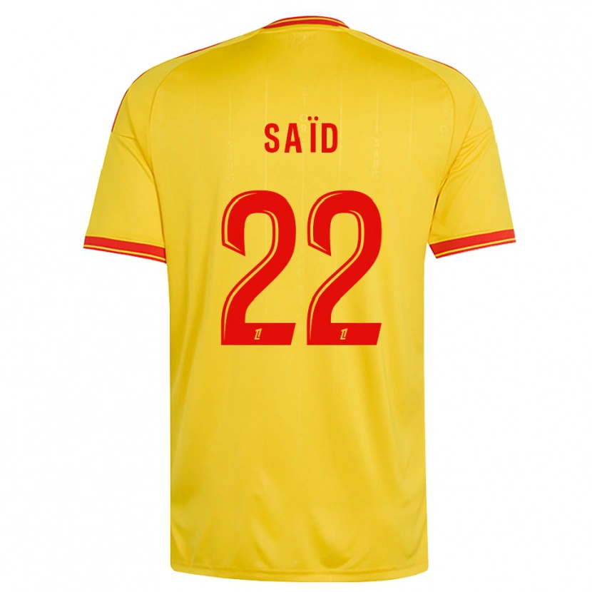 Danxen Mann Wesley Saïd #22 Gull Oransje Rød Hjemmetrøye Drakt Trøye 2026/27 Skjorter T-Skjorte