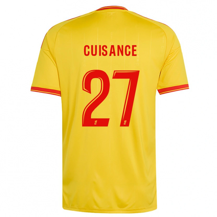 Danxen Mann Michaël Cuisance #27 Gull Oransje Rød Hjemmetrøye Drakt Trøye 2026/27 Skjorter T-Skjorte