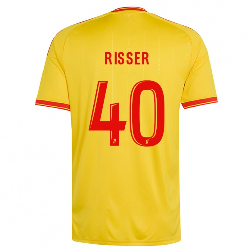 Danxen Mann Robin Risser #40 Gull Oransje Rød Hjemmetrøye Drakt Trøye 2026/27 Skjorter T-Skjorte