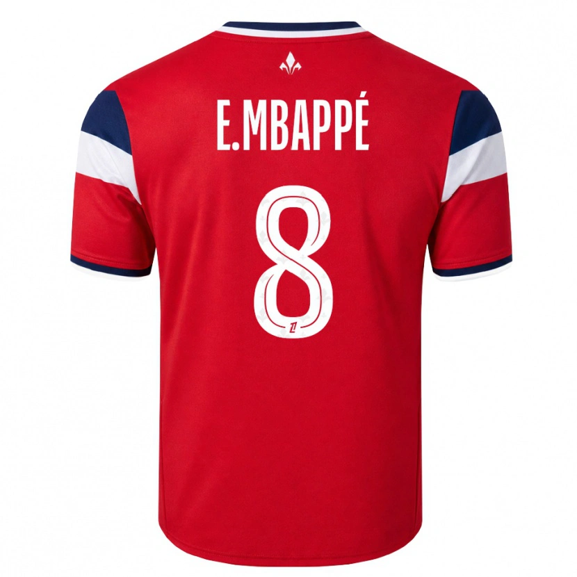 Danxen Mann Ethan Mbappé #8 Rød Hvit Kongelig Blå Hjemmetrøye Drakt Trøye 2026/27 Skjorter T-Skjorte