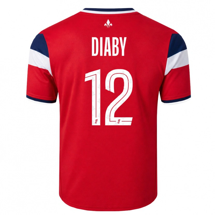 Danxen Mann Bafodé Diaby #12 Rød Hvit Kongelig Blå Hjemmetrøye Drakt Trøye 2026/27 Skjorter T-Skjorte
