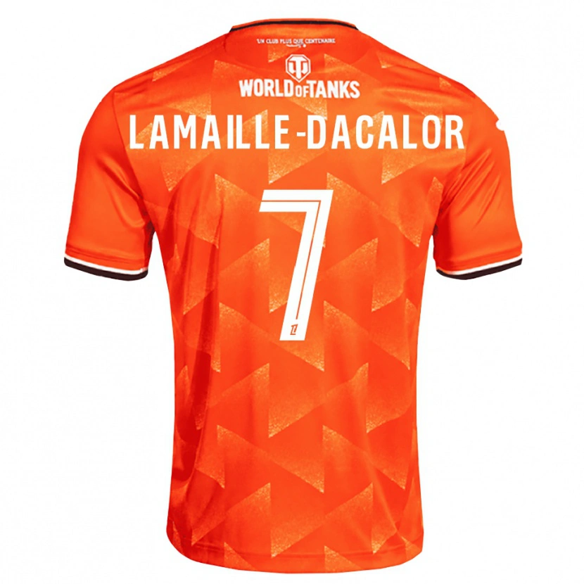 Danxen Mann Olan Lamaille-Dacalor #7 Oransje Hvit Svart Hjemmetrøye Drakt Trøye 2026/27 Skjorter T-Skjorte