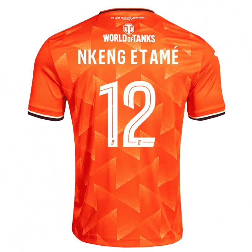 Danxen Mann Shaï Nkeng Etamé #12 Oransje Hvit Svart Hjemmetrøye Drakt Trøye 2026/27 Skjorter T-Skjorte