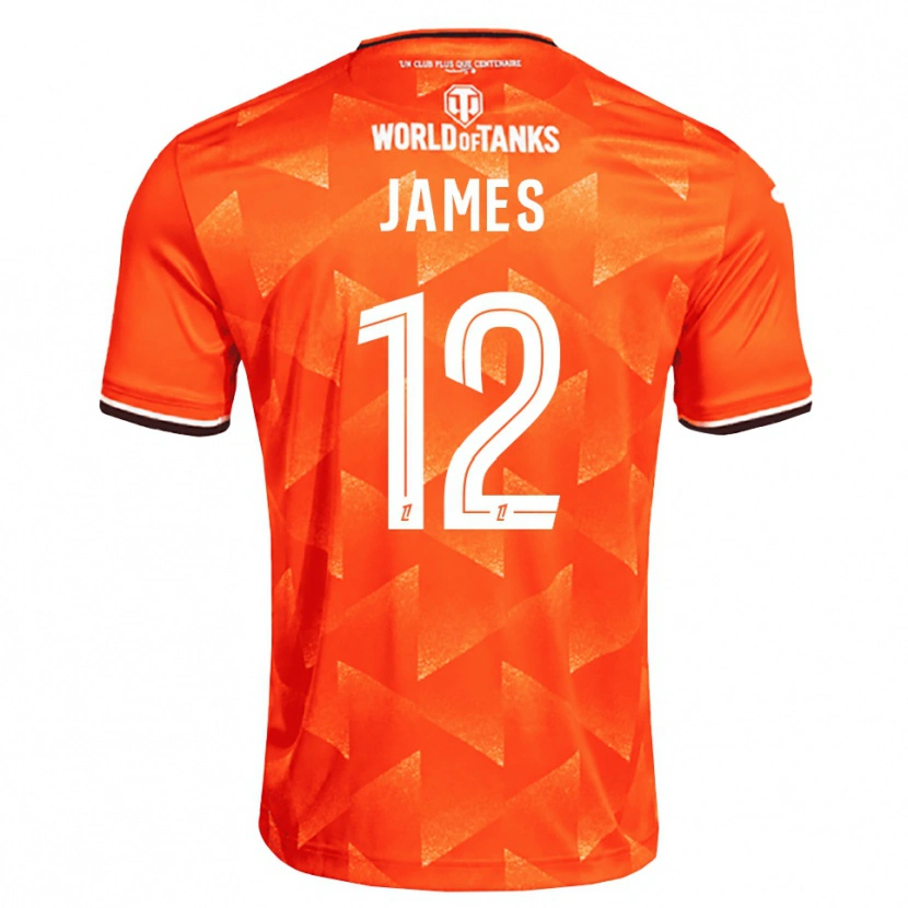 Danxen Mann Isaac James #12 Oransje Hvit Svart Hjemmetrøye Drakt Trøye 2026/27 Skjorter T-Skjorte