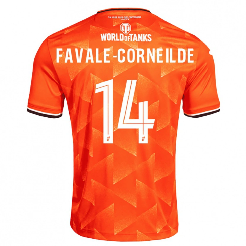 Danxen Mann Gianni Favale-Corneilde #14 Oransje Hvit Svart Hjemmetrøye Drakt Trøye 2026/27 Skjorter T-Skjorte