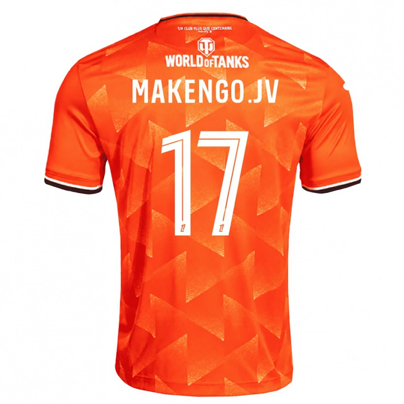 Danxen Mann Jean-Victor Makengo #17 Oransje Hvit Svart Hjemmetrøye Drakt Trøye 2026/27 Skjorter T-Skjorte