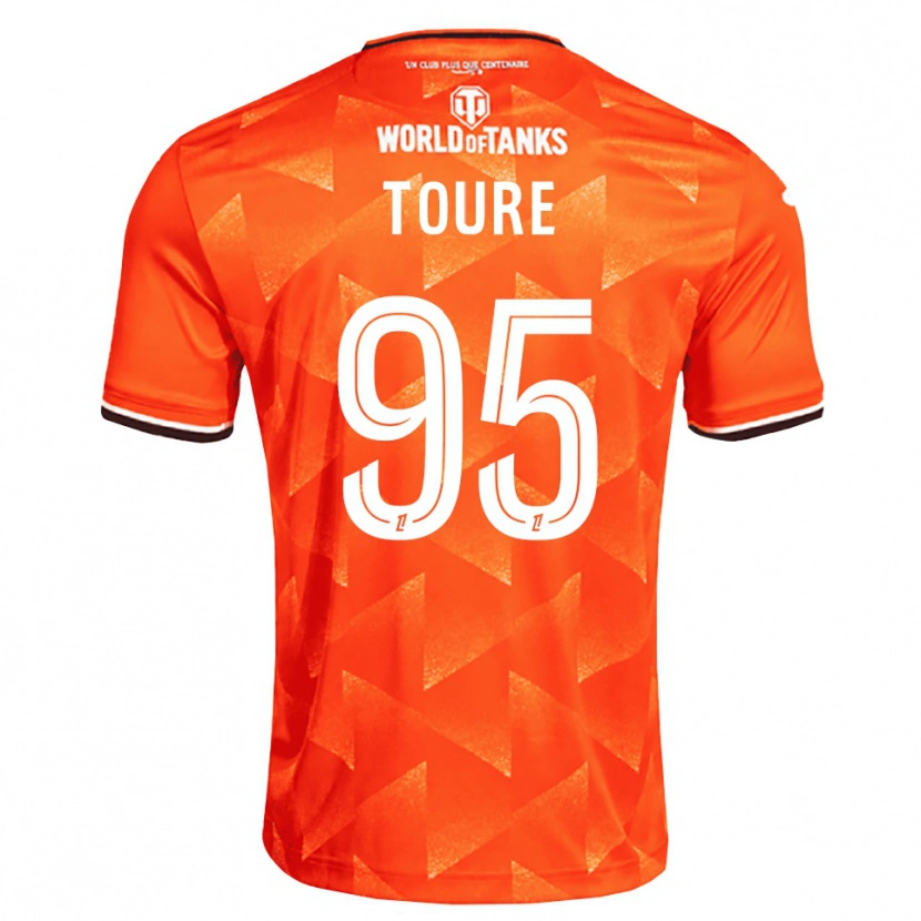Danxen Mann Isaak Touré #95 Oransje Hvit Svart Hjemmetrøye Drakt Trøye 2026/27 Skjorter T-Skjorte