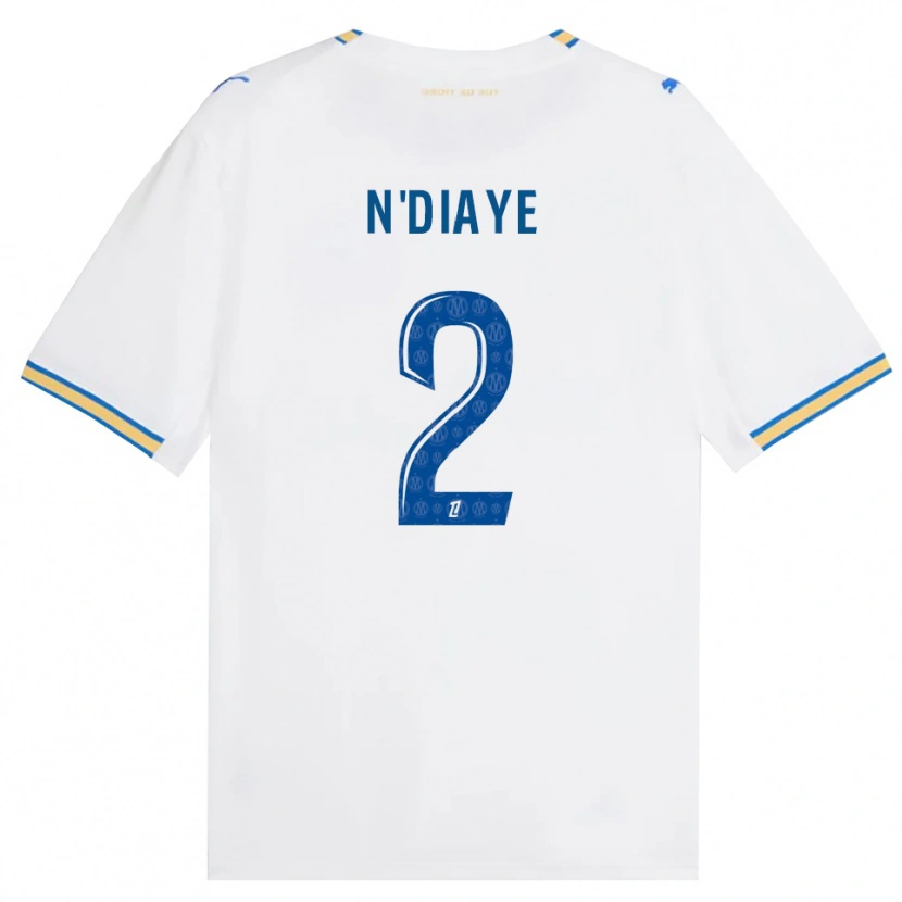 Danxen Mann Osmane N'diaye #2 Dodgerblå Hvit Hjemmetrøye Drakt Trøye 2026/27 Skjorter T-Skjorte