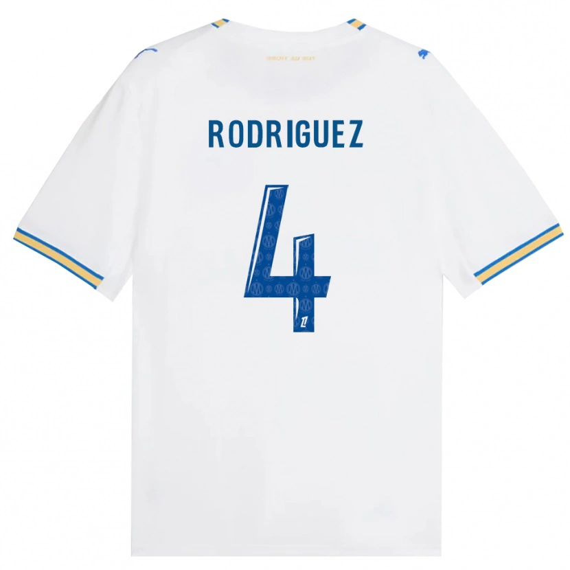 Danxen Mann Ruben Rodriguez #4 Dodgerblå Hvit Hjemmetrøye Drakt Trøye 2026/27 Skjorter T-Skjorte