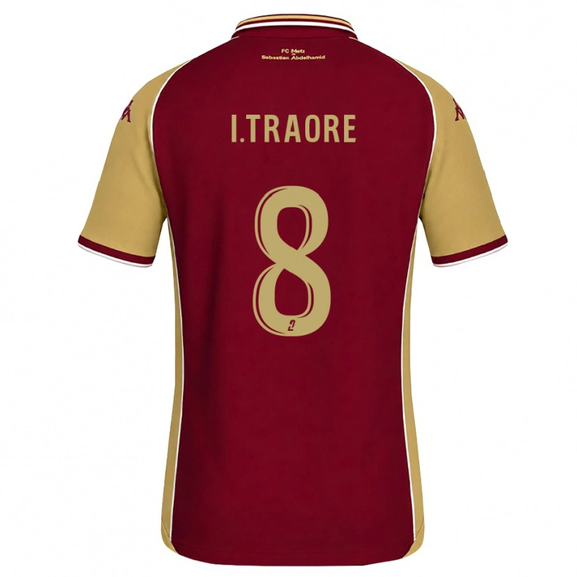 Danxen Mann Ismaël Traoré #8 Gyllenrød Mørk Rød Hjemmetrøye Drakt Trøye 2026/27 Skjorter T-Skjorte