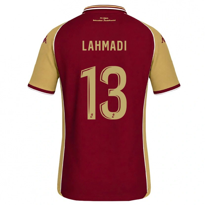 Danxen Mann Mehdi Lahmadi #13 Gyllenrød Mørk Rød Hjemmetrøye Drakt Trøye 2026/27 Skjorter T-Skjorte