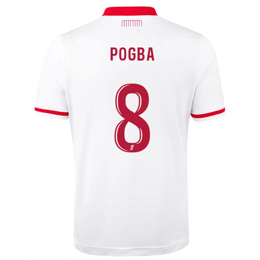 Danxen Mann Paul Pogba #8 Rød Hvit Hjemmetrøye Drakt Trøye 2026/27 Skjorter T-Skjorte