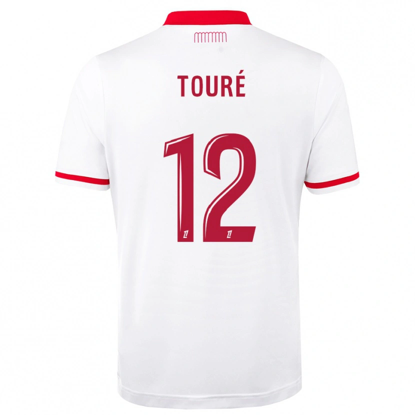 Danxen Mann Ilane Touré #12 Rød Hvit Hjemmetrøye Drakt Trøye 2026/27 Skjorter T-Skjorte