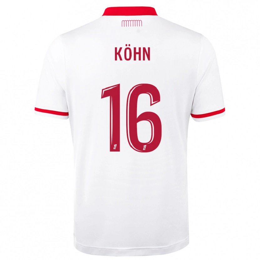 Danxen Mann Philipp Köhn #16 Rød Hvit Hjemmetrøye Drakt Trøye 2026/27 Skjorter T-Skjorte