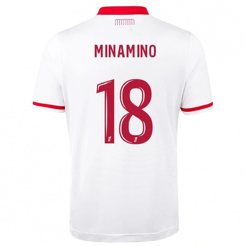 Danxen Mann Takumi Minamino #18 Rød Hvit Hjemmetrøye Drakt Trøye 2026/27 Skjorter T-Skjorte