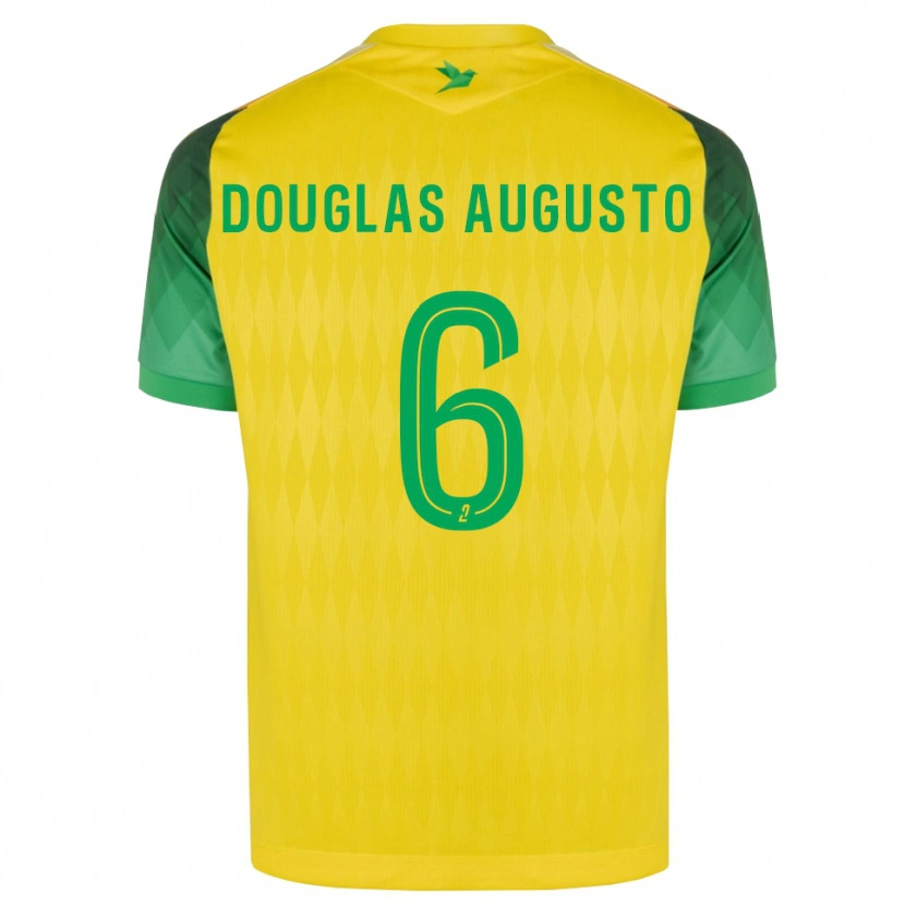 Danxen Mann Douglas Augusto #6 Gul Grønn Rød Hjemmetrøye Drakt Trøye 2026/27 Skjorter T-Skjorte
