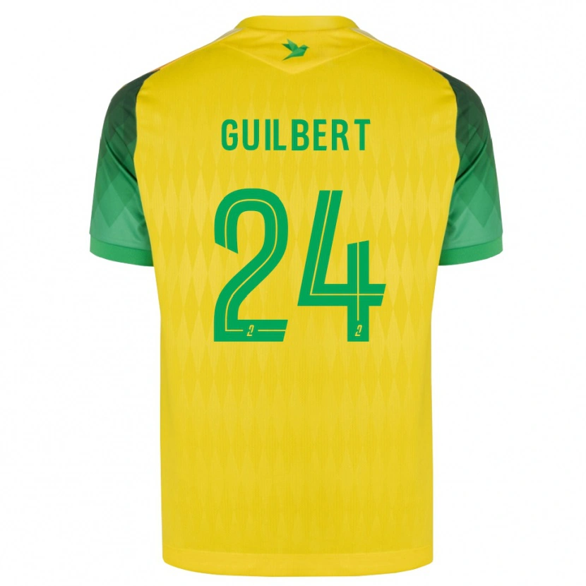 Danxen Mann Frédéric Guilbert #24 Gul Grønn Rød Hjemmetrøye Drakt Trøye 2026/27 Skjorter T-Skjorte