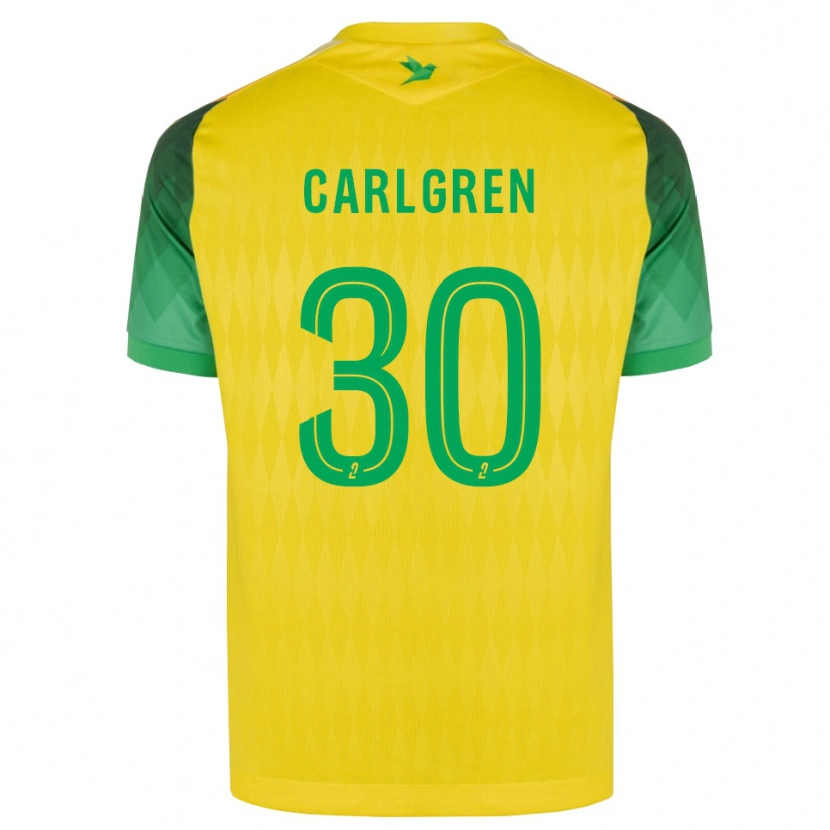 Danxen Mann Patrik Carlgren #30 Gul Grønn Rød Hjemmetrøye Drakt Trøye 2026/27 Skjorter T-Skjorte