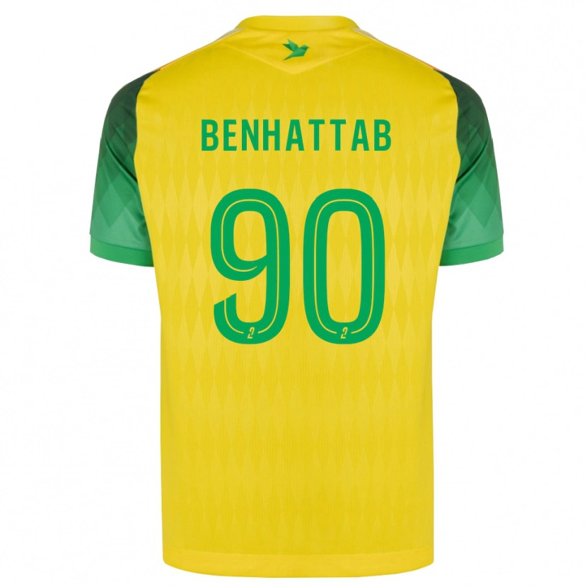 Danxen Mann Yassine Benhattab #90 Gul Grønn Rød Hjemmetrøye Drakt Trøye 2026/27 Skjorter T-Skjorte