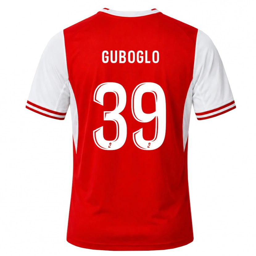 Danxen Mann Aleksandr Guboglo #39 Rød Hvit Hjemmetrøye Drakt Trøye 2026/27 Skjorter T-Skjorte