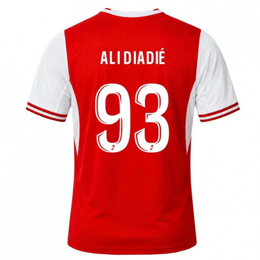 Danxen Mann Mohamed Ali Diadié #93 Rød Hvit Hjemmetrøye Drakt Trøye 2026/27 Skjorter T-Skjorte
