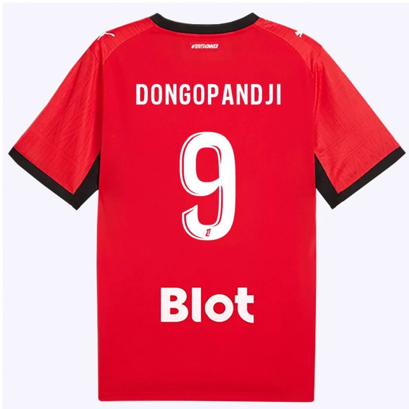 Danxen Mann Kelvin Dongopandji #9 Rød Svart Hvit Hjemmetrøye Drakt Trøye 2026/27 Skjorter T-Skjorte