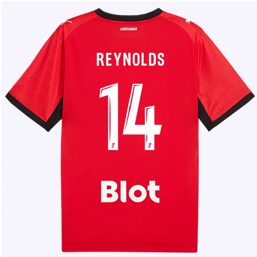 Danxen Mann Bryan Reynolds #14 Rød Svart Hvit Hjemmetrøye Drakt Trøye 2026/27 Skjorter T-Skjorte