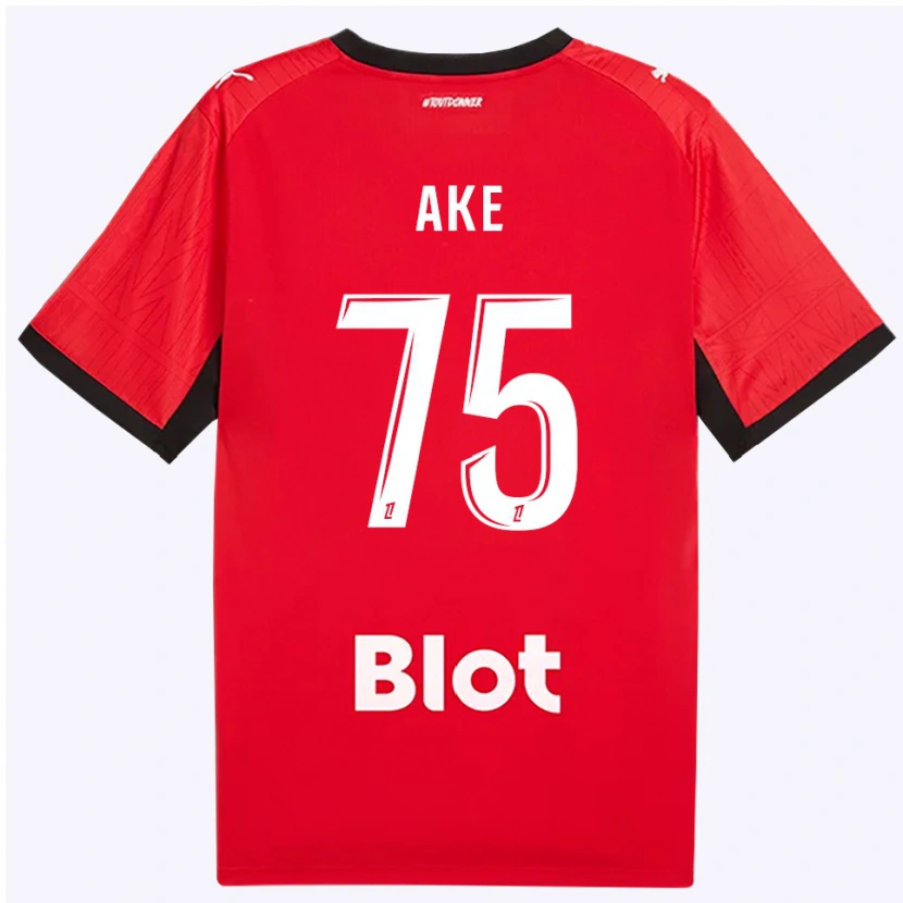 Danxen Mann Junior Ake #75 Rød Svart Hvit Hjemmetrøye Drakt Trøye 2026/27 Skjorter T-Skjorte