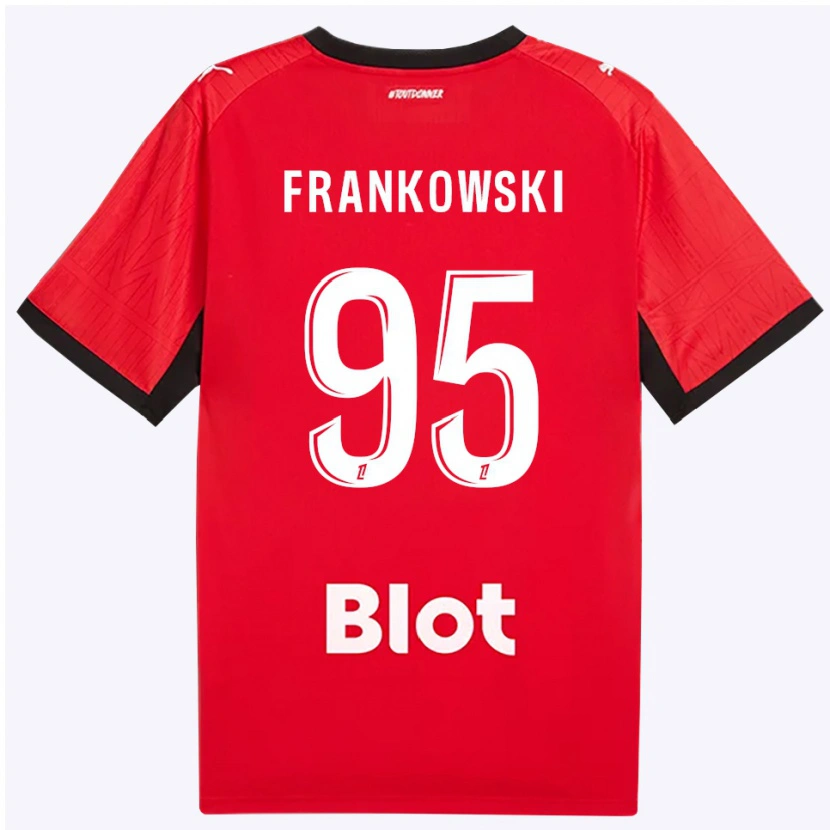 Danxen Mann Przemyslaw Frankowski #95 Rød Svart Hvit Hjemmetrøye Drakt Trøye 2026/27 Skjorter T-Skjorte