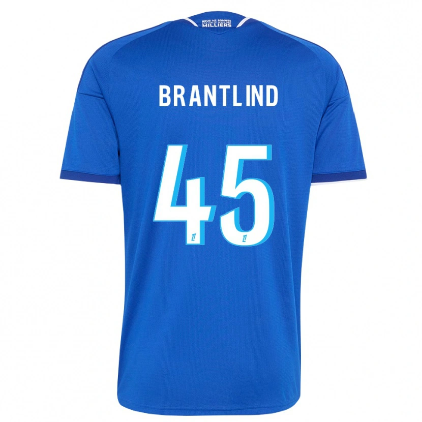 Danxen Mann Benjamin Brantlind #45 Kongelig Blå Hvit Hjemmetrøye Drakt Trøye 2026/27 Skjorter T-Skjorte