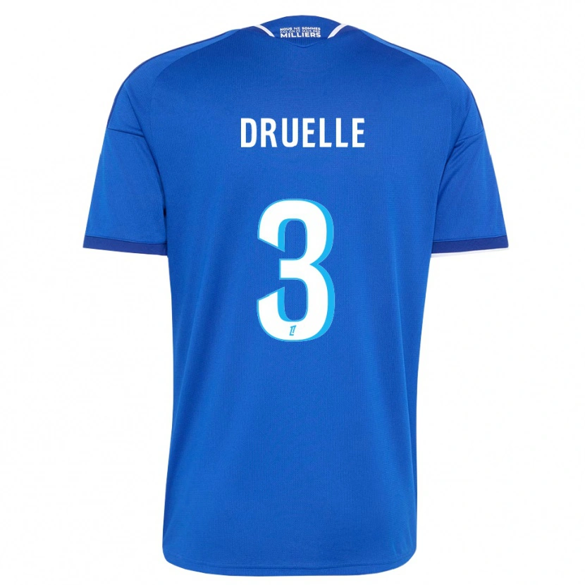 Danxen Mann Robin Druelle #3 Kongelig Blå Hvit Hjemmetrøye Drakt Trøye 2026/27 Skjorter T-Skjorte