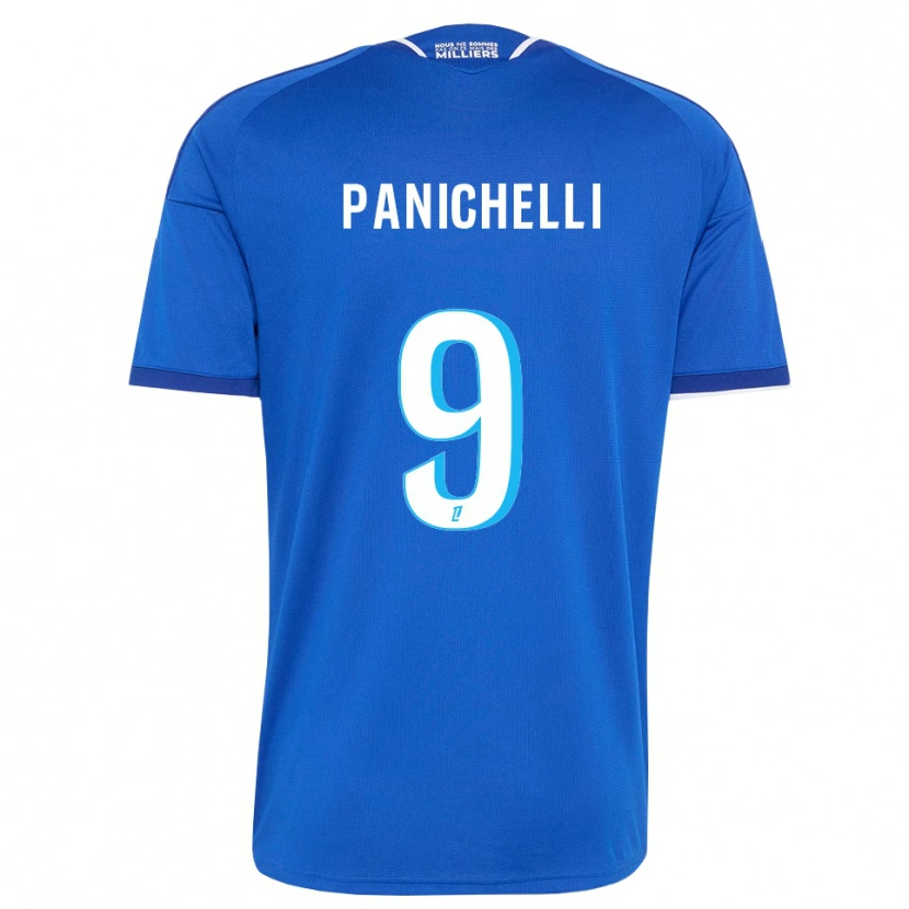 Danxen Mann Joaquín Panichelli #9 Kongelig Blå Hvit Hjemmetrøye Drakt Trøye 2026/27 Skjorter T-Skjorte